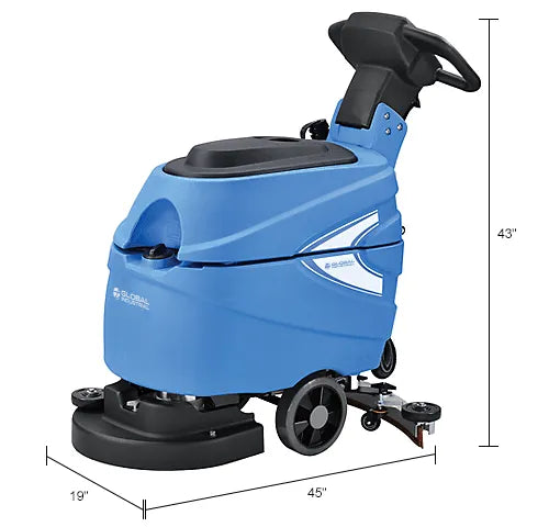 Cleanovativ's Electric Walk-Behind Corded Auto Floor Scrubber, 17" Cleaning Path